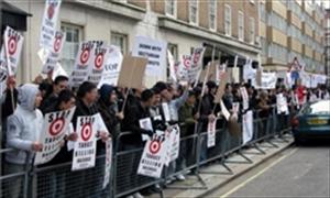 تظاهرات مردم لندن در اعتراض به کشتار شیعیان در پاکستان