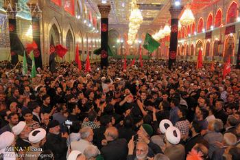 حضور پرشور زائران ایرانی کربلا در عزاداری حضرت زهرا(س)