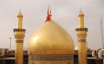 Dome of Imam Hussein Holy Shrine miraculously upright