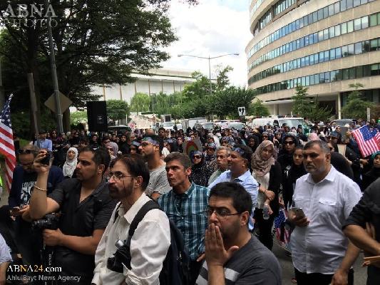 Photos: Baqee protest in Washington DC started from Saudi embassy and ended on White House