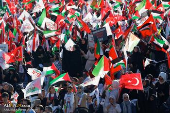 Ribuan Rakyat Turki Gelar Demonstrasi Kecam Israel 