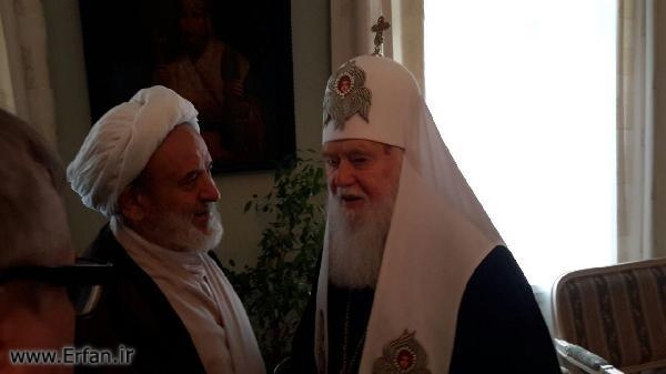 Professor Ansarian meets with the Archbishop of Ukraine: The religion of Islam is in peace and affection with all religions, including Christianity.
