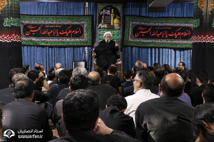 گزارش تصویری/ سخنرانی استاد انصاریان در حسینیه آیت الله علوی تهرانی 
